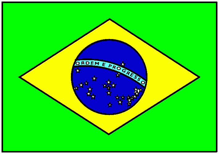 Brezilya bayrağı boyama